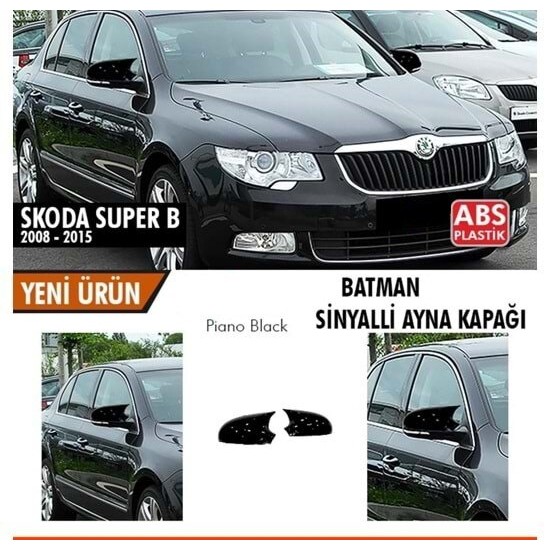 Skoda Superb B6 Sinyalli 2008-2015 Batman Yarasa Ayna Kapağı