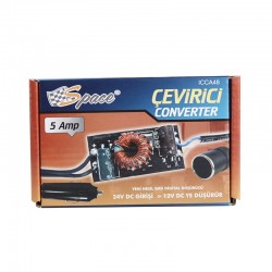 Space Converter Çevirici (24-12V Çevirici) 5 Amper / ICCA48 Space Converter Çevirici (24-12V Çevirici) 5 Amper / ICCA48