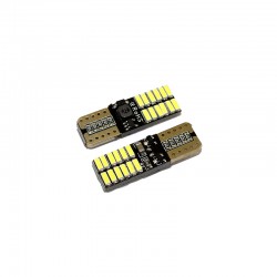 Space Dekoratif Oto Led Ampul T10 24 SMD Canbuslı Beyaz Renk