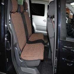 Space Deri Kilim Minder Siyah-Taba / KLMNY184