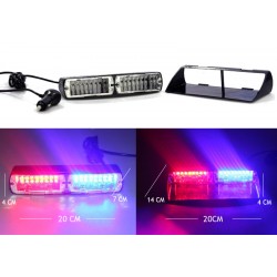 Flaş Led Çakarlı 16W Kırmızı-Mavi 8 Fonksiyonlu / LAPA176