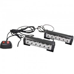 Flaşlı 8 Modlu  İkaz Lambası Kırmızı/Mavi / LAPA195