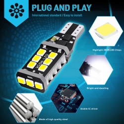 Space Canbuslı Led Ampul Beyaz T15-15 SMD 2li Set 12V
