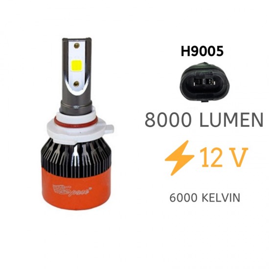 Space Led Far Ampulü Beyaz 48W 12V 8000LM H9005 / LAAM97