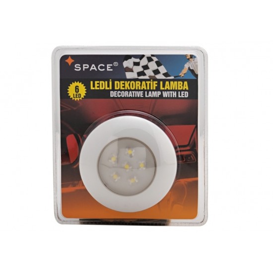 Space Ledli Dekoratif Tavan Lambası (6Led) Yuvarlak 24V /LAAK120-1-24