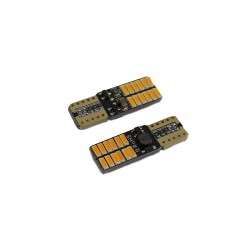Space T10 Led Ampul 24 SMD Canbuslı Turuncu 2li Set 12V / LAAM627-3