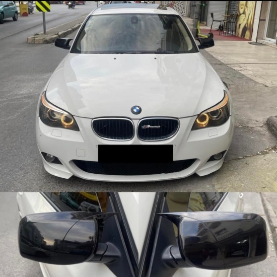 Bmw E60 2003-2010 Batman Yarasa Ayna Kapağı Piano Black