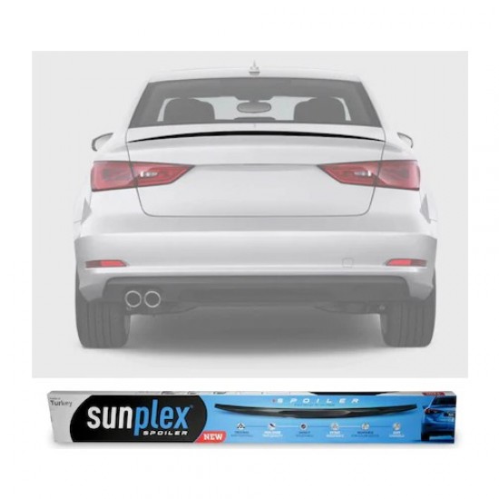 Sunplex Audi A3 Sedan 2013-2019 Bagaj Üstü Spoiler Piano Black