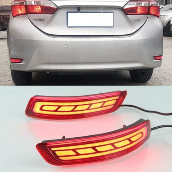 Tekna Garaj Toyota Corolla 2014-2018 Arka Sis Reflektör Ledi Kare Dizayn