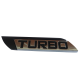 Universal Turbo Fender Sticker Metal Arma