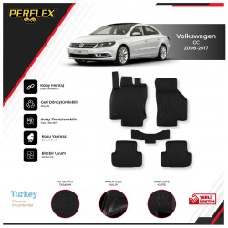 Volkswagen Cc 2008-2017 3D Havuzlu Paspas