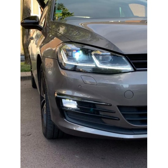 Volkswagen Golf 7 Gtı Model Sis Farı Çerçeve Kaplama Pıano Black