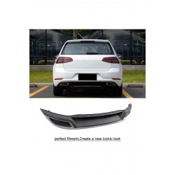 Vw Golf 7 Arka Tampon Difüzörü 7.5 Görünüm Çift Çıkış Parlak Siyah