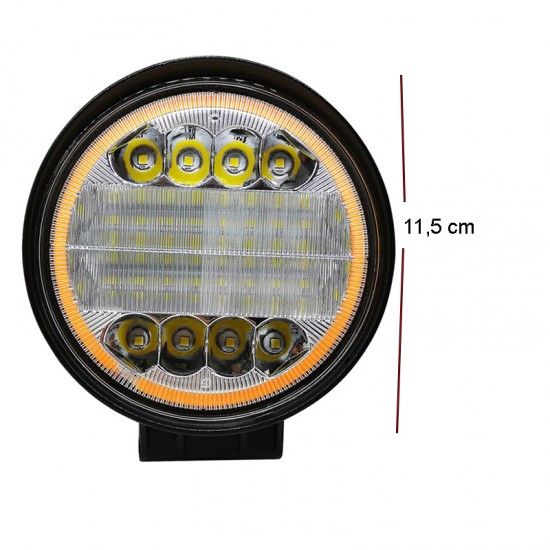 Yuvarlak kırmızı angelli sis lambası 12-24V / LASS311